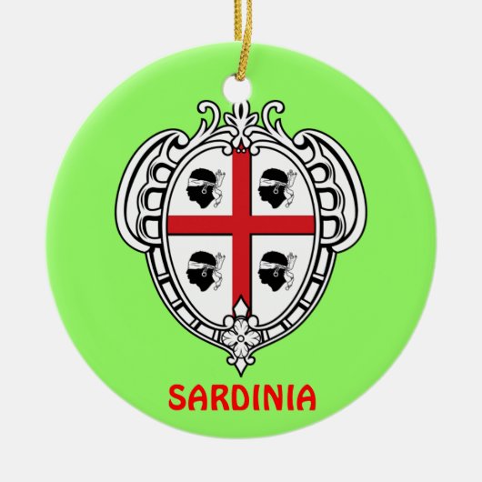 Sardinië* kerstversiering keramisch ornament (Voorkant)