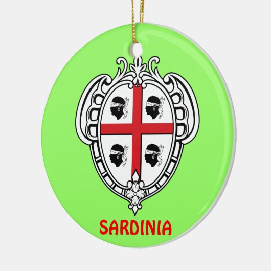 Sardinië* kerstversiering keramisch ornament (Links)
