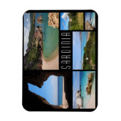 Sardinië landschappen reizen fotocollage magneet (Verticaal)
