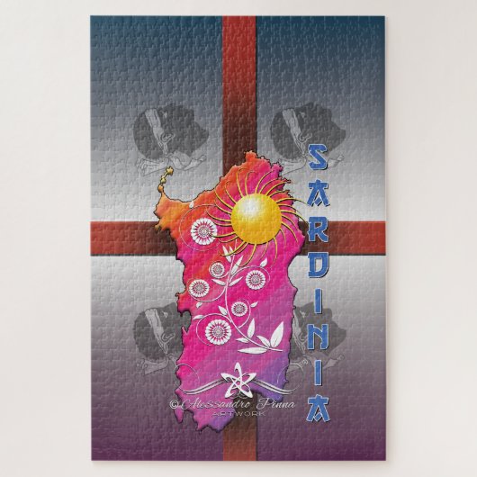 Sardinië Legpuzzel (Verticaal)