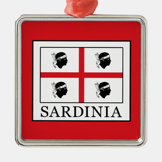 Sardinië Metalen Ornament (Voorkant)