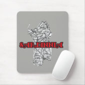 Sardinië Muismat (Met muis)