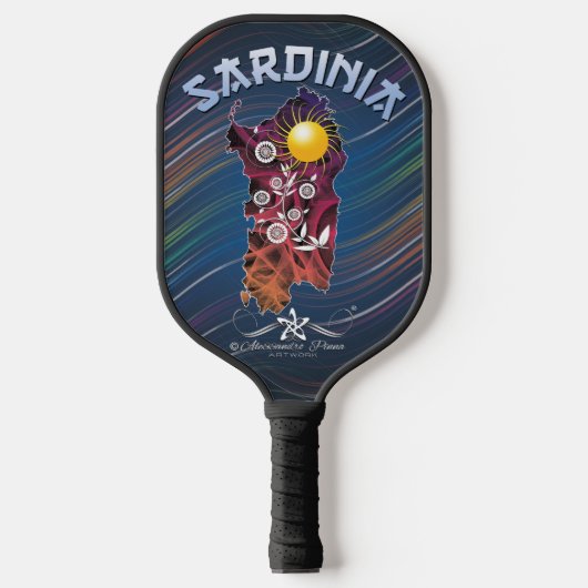 Sardinië Pickleball Paddle (Voorkant)