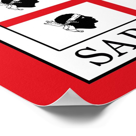 Sardinië Poster (Hoek)