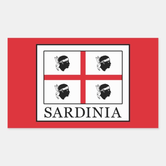 Sardinië Rechthoekige Sticker (Voorkant)