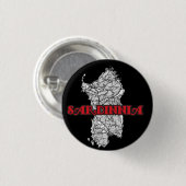 Sardinië Ronde Button 3,2 Cm (Voorkant /achterkant)