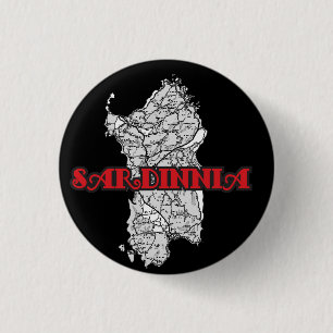 Sardinië Ronde Button 3,2 Cm