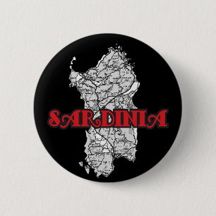 Sardinië Ronde Button 5,7 Cm