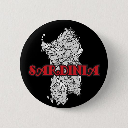 Sardinië Ronde Button 5,7 Cm (Voorkant)