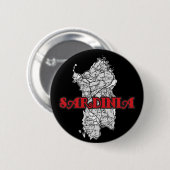 Sardinië Ronde Button 5,7 Cm (Voorkant /achterkant)