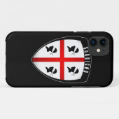 Sardinië, Shield Crest - iPhone (zwart) Case-Mate iPhone Case (Achterkant (horizontaal))