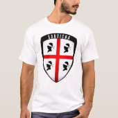 Sardinië, Shield Crest T-shirt (Voorkant)