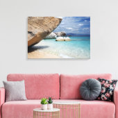 Sardinië strand met grote rotsen canvas afdruk (Insitu (Woonkamer))