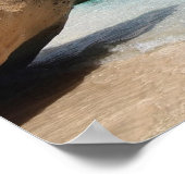 Sardinië strand met grote rotsen poster (Hoek)