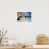 Sardinië strand met grote rotsen poster (Keuken)