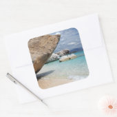 Sardinië strand met grote rotsen sticker (Envelop)