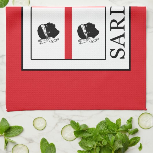 Sardinië Theedoek (Gevouwen)