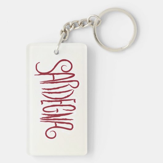 Sardinië, verfdruppels, Sleutelhangers (achterkant)