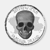 Sardinië, Wild Paradis - skull magnet (Voorkant)