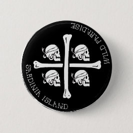 Sardinië, Wild Paradise - pin Ronde Button 5,7 Cm