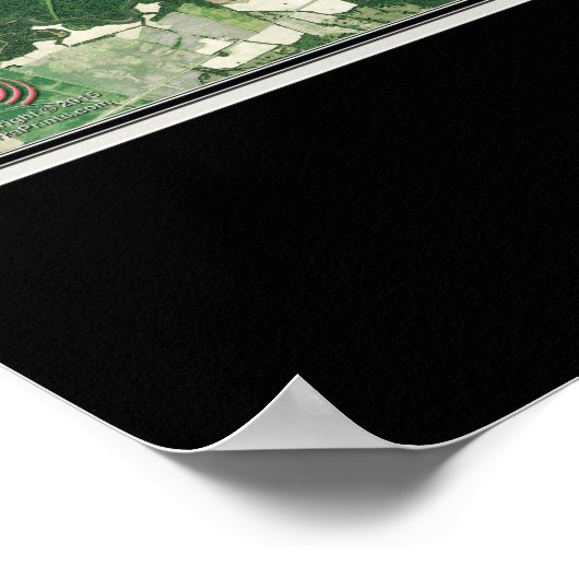 Sardis Lake Mississippi Satellite Poster Map (Hoek)