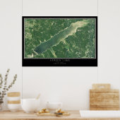 Sardis Lake Mississippi Satellite Poster Map (Keuken)