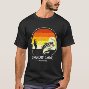 SARDIS LAKE OKLAHOMA Funny Vissen Camping Summer T-shirt