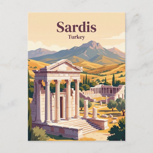 Sardis Turkije Briefkaart (Voorkant)
