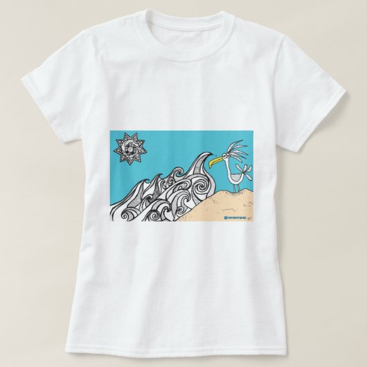 Sardonic Seagull T-shirt (Design voorkant)