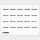 Sardonic Stamp Ronde Sticker (Vel)