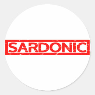 Sardonic Stamp Ronde Sticker