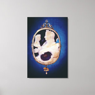 Sardonyx Cameo met profiel Livia Canvas Afdruk