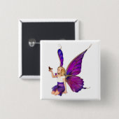 Sarella Fairy Vierkante Button 5,1 Cm (Voorkant /achterkant)