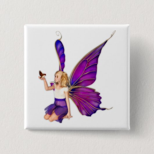 Sarella Fairy Vierkante Button 5,1 Cm (Voorkant)