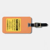 Sargasm Bagagelabel (Voorkant horizontaal)