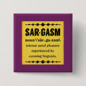 Sargasm Vierkante Button 5,1 Cm (Voorkant)