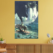Sargasso Zee Grim Reaper & Sinking of Titanic Canvas Afdruk (Insitu (Woonkamer))
