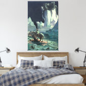 Sargasso Zee Grim Reaper & Sinking of Titanic Canvas Afdruk (Insitu (Slaapkamer))