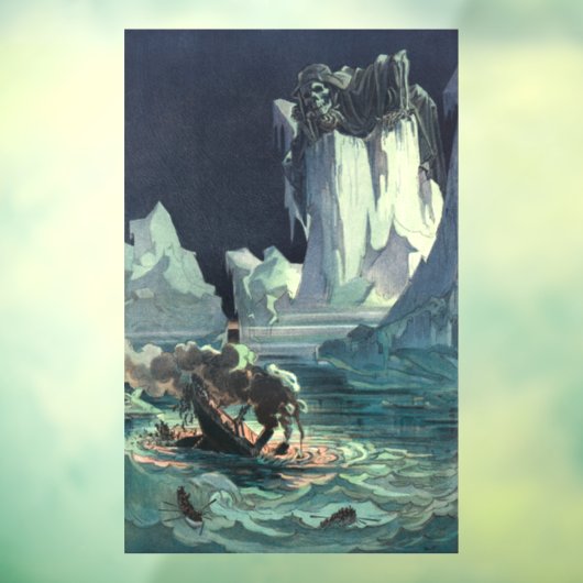 Sargasso Zee Grim Reaper & Sinking of Titanic Raamsticker (Vel 3)