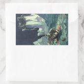 Sargasso Zee Grim Reaper & Sinking of Titanic Rechthoekige Sticker (Tas)