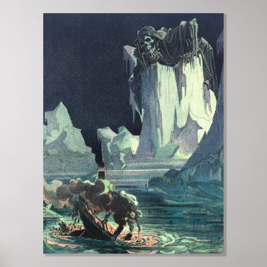 Sargassozee Grim Reaper & zinken van de Titanic Folie Afdrukken (Voorkant)