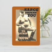 SARGE MANBOOBS Greeting Card Collection Kaart (Staand voorkant)