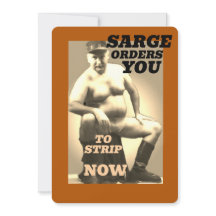 SARGE MANBOOBS Greeting Card Collection