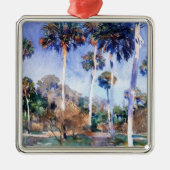 Sargent: Alhambra, Patio de la Reja, 1879 Metalen Ornament (Voorkant)