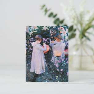 Sargent - Anjer, Lelie, Lelie Roos Briefkaart