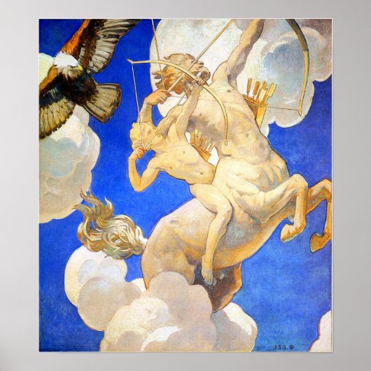 Sargent - Chiron en Achilles 1921 Poster (Voorkant)