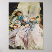 Sargent - Dame Mit Sonnenschirm 1900 Poster (Voorkant)