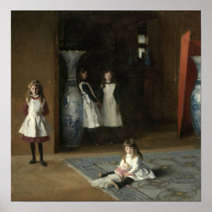 Sargent - de aughters van Edward Darley Boit 1882 Poster