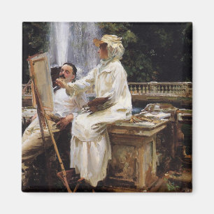 Sargent: De fontein, Villa Torlonia, Frascati Magneet