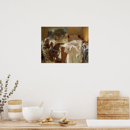 Sargent - een kunstenaar in zijn Studio Poster (Keuken)